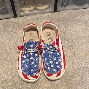 Hey Dude Women's Star-Spangled Moccasins